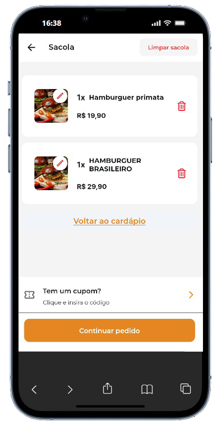 Cardápio Digital - Detalhes do Produto