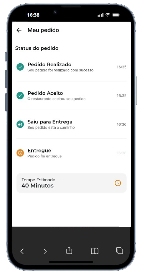 Cardápio Digital - Carrinho